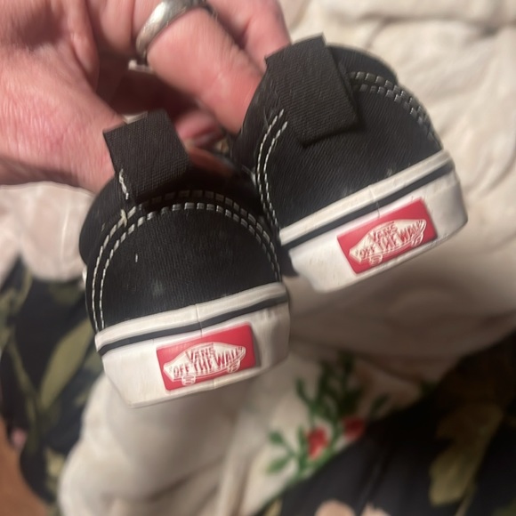 Vans toddler size 5 black and white canvas - Picture 3 of 5